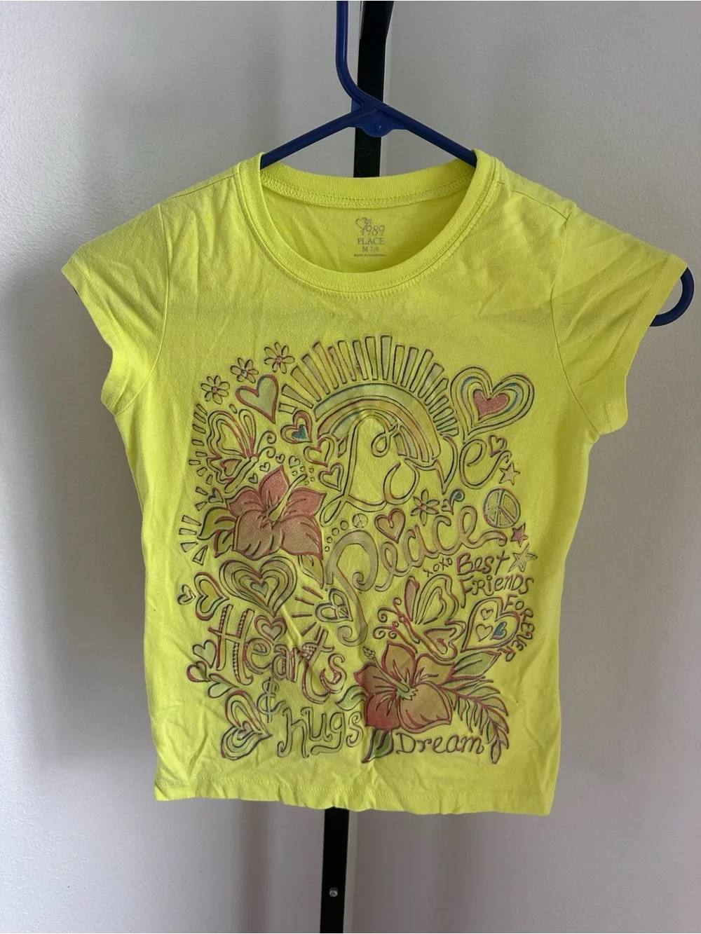 Children’s place 7/8 neon vintage shirt